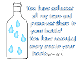 You have collected my tears